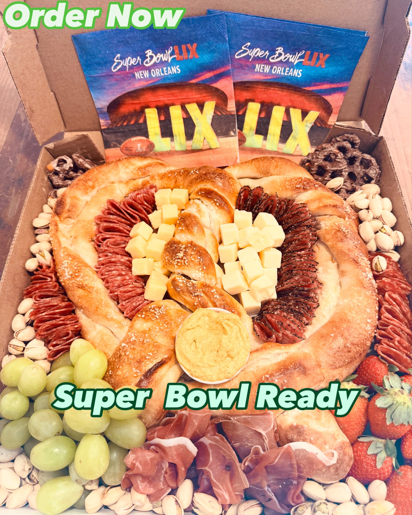 Super Bowl Charcuterie Box